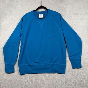 Todd Snyder x Champion Men's XL Blue Pocket Long Sleeve Sweatshirt